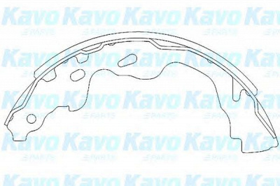 KAVO PARTS kbs9905 -  Комплект тормозных колодок